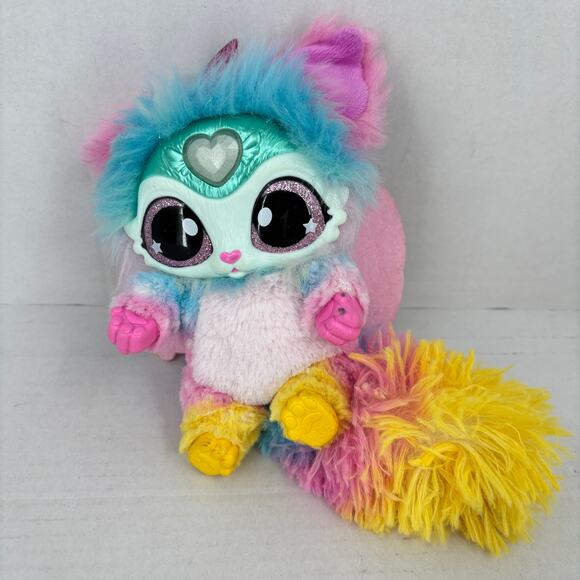 Magic Mixies Rainbow Unicorn Plush Fox Pet Interactive Lights Sounds Works - Picture 3 of 12